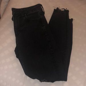 Black ripped next level stretch jeans